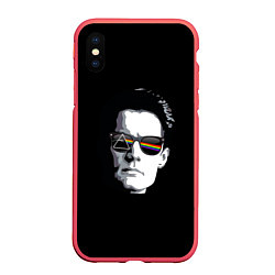 Чехол iPhone XS Max матовый Twin Peaks, цвет: 3D-красный