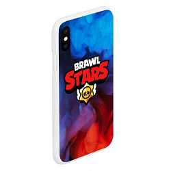 Чехол iPhone XS Max матовый BRAWL STARS, цвет: 3D-белый — фото 2