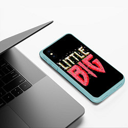 Чехол iPhone XS Max матовый Little Big, цвет: 3D-мятный — фото 2