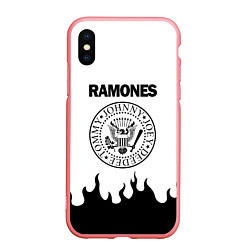 Чехол iPhone XS Max матовый RAMONES, цвет: 3D-баблгам