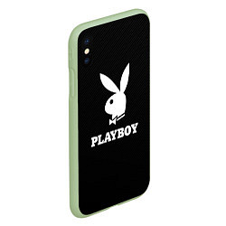 Чехол iPhone XS Max матовый PLAYBOY, цвет: 3D-салатовый — фото 2