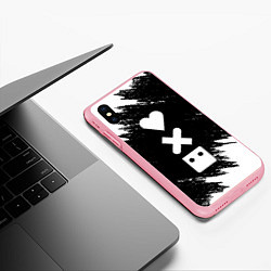 Чехол iPhone XS Max матовый LOVE DEATH ROBOTS LDR, цвет: 3D-баблгам — фото 2