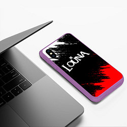 Чехол iPhone XS Max матовый Louna, цвет: 3D-фиолетовый — фото 2