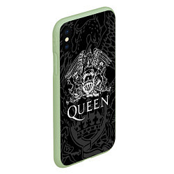 Чехол iPhone XS Max матовый QUEEN, цвет: 3D-салатовый — фото 2