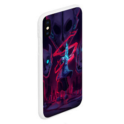 Чехол iPhone XS Max матовый UNDERTALE, цвет: 3D-белый — фото 2