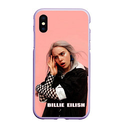 Чехол iPhone XS Max матовый Billie Eilish, цвет: 3D-светло-сиреневый