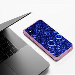 Чехол iPhone XS Max матовый Пузыри, цвет: 3D-розовый — фото 2