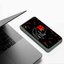 Чехол iPhone XS Max матовый PAYTON MOORMEIER - ТИКТОК, цвет: 3D-темно-зеленый — фото 2