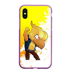 Чехол iPhone XS Max матовый BRAWL STARS CROW