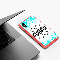 Чехол iPhone XS Max матовый NILETTO, цвет: 3D-красный — фото 2