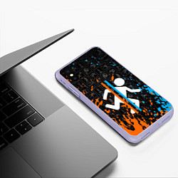 Чехол iPhone XS Max матовый PORTAL 2, цвет: 3D-светло-сиреневый — фото 2