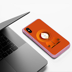 Чехол iPhone XS Max матовый ЮЖНЫЙ ПАРК, цвет: 3D-розовый — фото 2