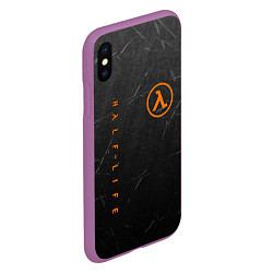 Чехол iPhone XS Max матовый HALF-LIFE, цвет: 3D-фиолетовый — фото 2