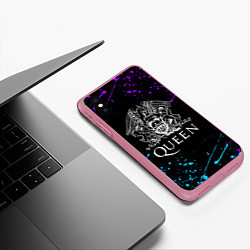 Чехол iPhone XS Max матовый QUEEN, цвет: 3D-малиновый — фото 2