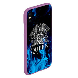 Чехол iPhone XS Max матовый QUEEN, цвет: 3D-фиолетовый — фото 2