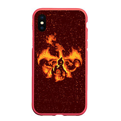 Чехол iPhone XS Max матовый Чермандер Эша, цвет: 3D-красный