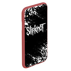 Чехол iPhone XS Max матовый SLIPKNOT, цвет: 3D-красный — фото 2
