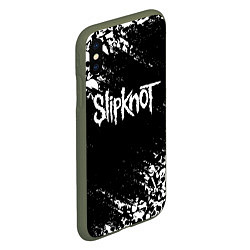 Чехол iPhone XS Max матовый SLIPKNOT, цвет: 3D-темно-зеленый — фото 2