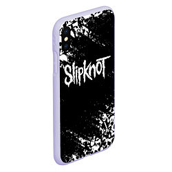 Чехол iPhone XS Max матовый SLIPKNOT, цвет: 3D-светло-сиреневый — фото 2