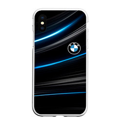 Чехол iPhone XS Max матовый BMW, цвет: 3D-белый