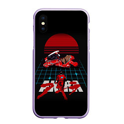 Чехол iPhone XS Max матовый AKIRA, цвет: 3D-светло-сиреневый