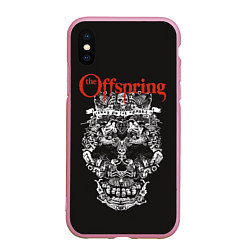 Чехол iPhone XS Max матовый Offspring, цвет: 3D-розовый