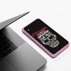 Чехол iPhone XS Max матовый Offspring, цвет: 3D-розовый — фото 2