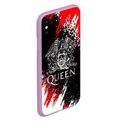 Чехол iPhone XS Max матовый QUEEN, цвет: 3D-сиреневый — фото 2