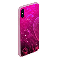 Чехол iPhone XS Max матовый РОЗОВЫЙ КОСМОС, цвет: 3D-розовый — фото 2