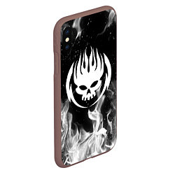 Чехол iPhone XS Max матовый THE OFFSPRING, цвет: 3D-коричневый — фото 2