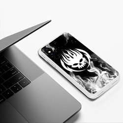 Чехол iPhone XS Max матовый THE OFFSPRING, цвет: 3D-белый — фото 2