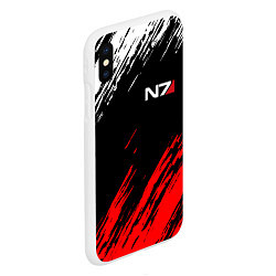 Чехол iPhone XS Max матовый MASS EFFECT N7, цвет: 3D-белый — фото 2