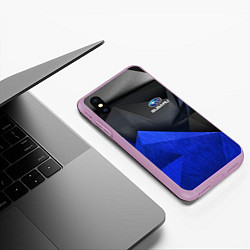 Чехол iPhone XS Max матовый SUBARU, цвет: 3D-сиреневый — фото 2