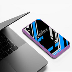 Чехол iPhone XS Max матовый CS:GO, цвет: 3D-фиолетовый — фото 2