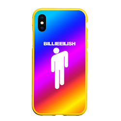 Чехол iPhone XS Max матовый BILLIE ELLISH 2020, цвет: 3D-желтый