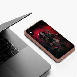 Чехол iPhone XS Max матовый PREDATOR, цвет: 3D-коричневый — фото 2