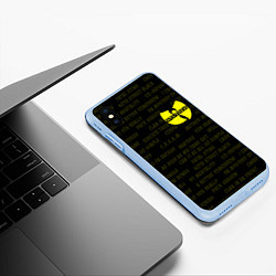 Чехол iPhone XS Max матовый WU-TANG CLAN, цвет: 3D-голубой — фото 2