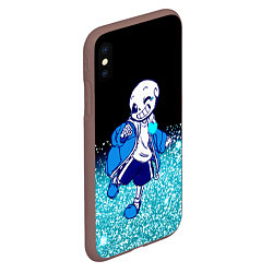 Чехол iPhone XS Max матовый Undertale, цвет: 3D-коричневый — фото 2