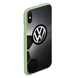 Чехол iPhone XS Max матовый VOLKSWAGEN, цвет: 3D-салатовый — фото 2