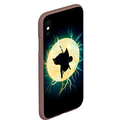 Чехол iPhone XS Max матовый KIMETSU NO YAIBA, цвет: 3D-коричневый — фото 2