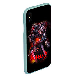 Чехол iPhone XS Max матовый BERSERK, цвет: 3D-мятный — фото 2