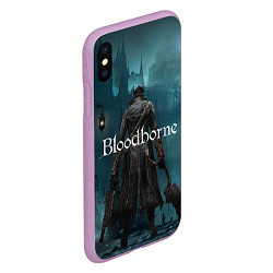 Чехол iPhone XS Max матовый Bloodborne, цвет: 3D-сиреневый — фото 2