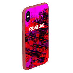 Чехол iPhone XS Max матовый Roblox, цвет: 3D-красный — фото 2