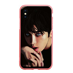 Чехол iPhone XS Max матовый BTS, цвет: 3D-баблгам