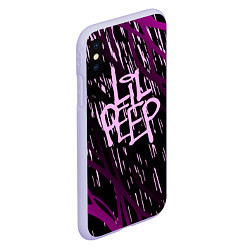 Чехол iPhone XS Max матовый Lil Peep, цвет: 3D-светло-сиреневый — фото 2