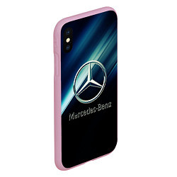 Чехол iPhone XS Max матовый Mercedes, цвет: 3D-розовый — фото 2