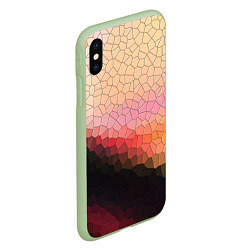 Чехол iPhone XS Max матовый Пикси кожа, цвет: 3D-салатовый — фото 2