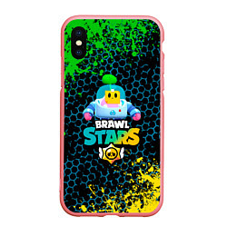 Чехол iPhone XS Max матовый Sprout Brawl Stars, цвет: 3D-баблгам