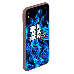 Чехол iPhone XS Max матовый GTA5, цвет: 3D-коричневый — фото 2