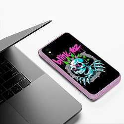 Чехол iPhone XS Max матовый Blink-182 8, цвет: 3D-сиреневый — фото 2